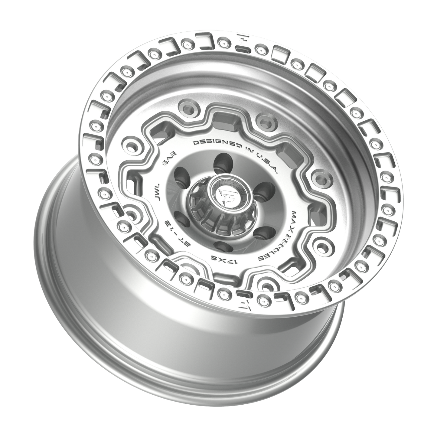 FITTIPALDI OFFROAD FT100MS 17X9, PCD 6X5.50, ET -12, CB 106.2-GLOSS SILVER MACHINED