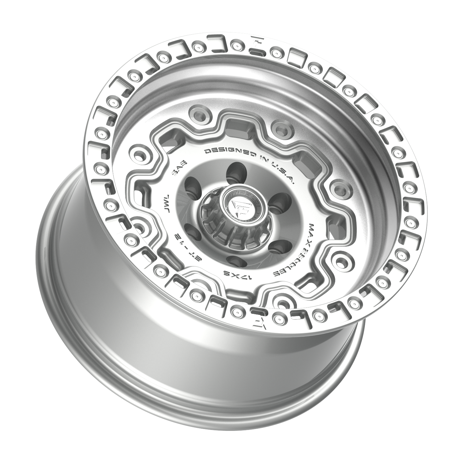 FITTIPALDI OFFROAD FT100MS 17X9, PCD 6X5.50, ET -12, CB 106.2-GLOSS SILVER MACHINED