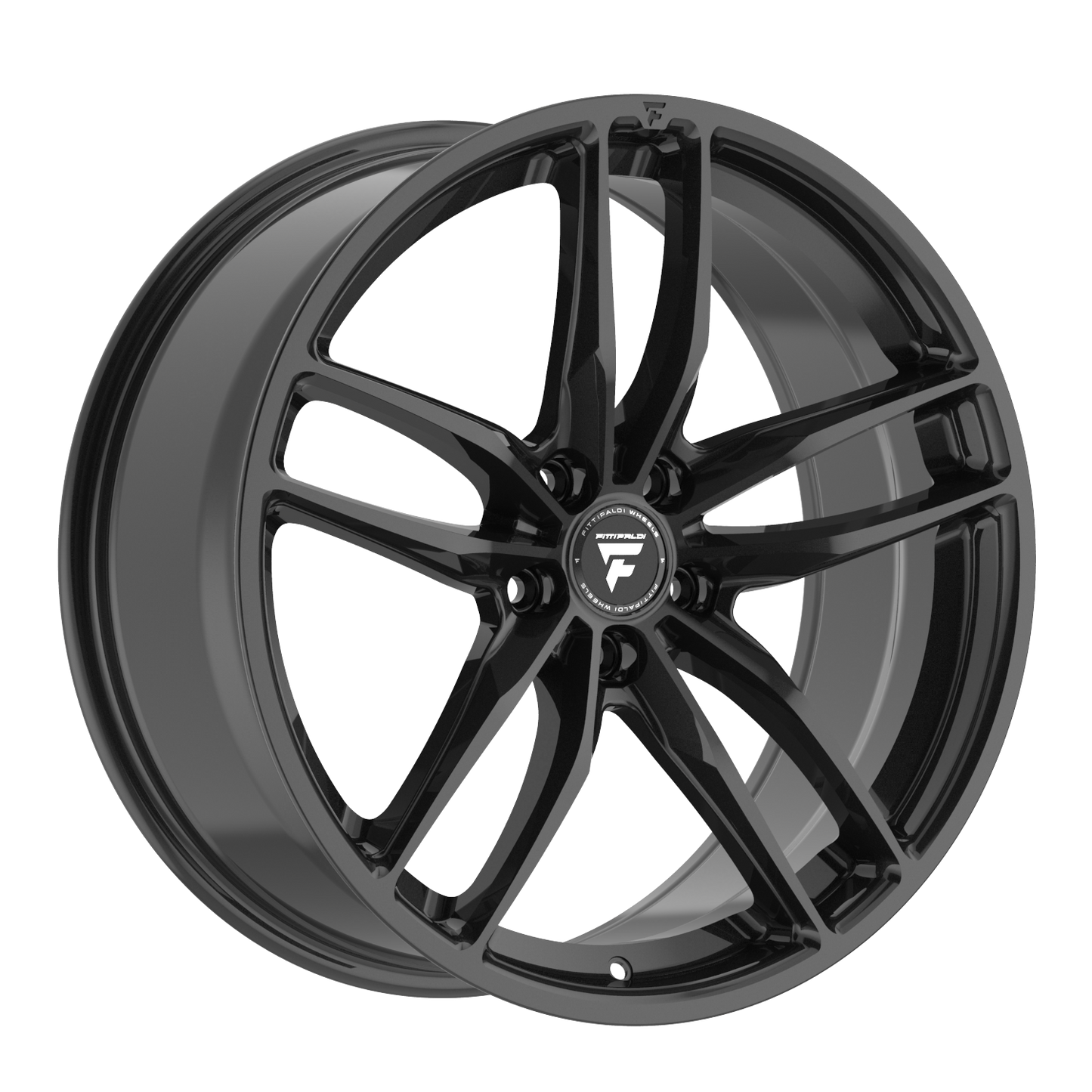 FITTIPALDI 361B 20X8.5 +38 5X4.50 Gloss Black