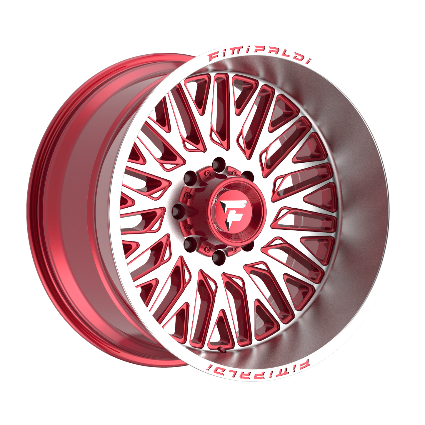 FITTIPALDI OFFROAD FA07MR 22X12, PCD 8X6.50, ET -44, CB 125.2-GLOSS RED MACHINED