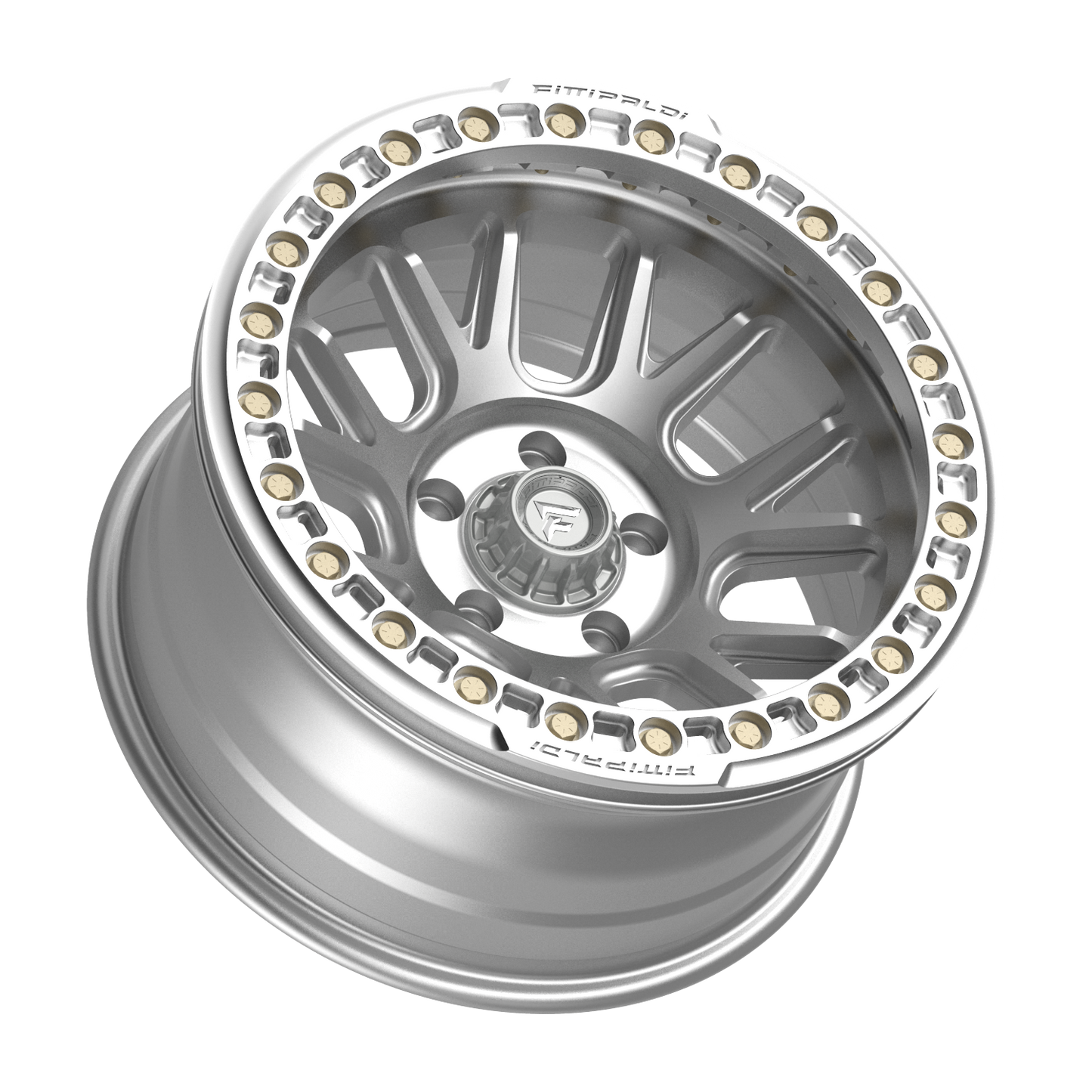 FITTIPALDI FB151M 17X9, PCD 5X5.00, ET -38, CB 71.5-MACHINED SILVER
