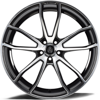 AXE EX33 22X9 20 BLANK BLACK AND POLISHED FACE