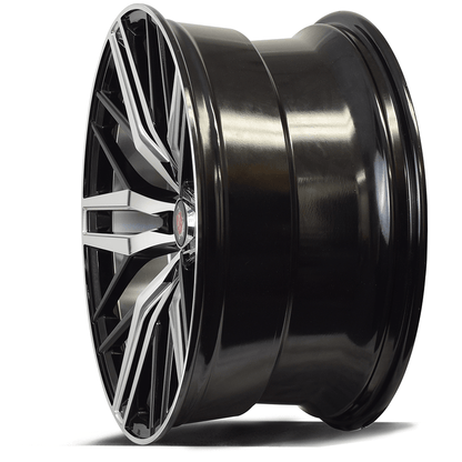 Axe EX30 19x9.5 +42 Blank 5x108-120 black Machined Face Milled Accents