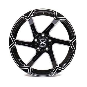 Xtreme Force XF-11 20x10 -25 5x127 (5x5)/5x139.7 (5x5.5) Black and Milled
