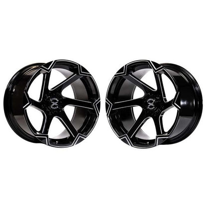 Xtreme Force XF-11 22x12 -51 6x139.7 (6x5.5)/6x135 Black and Milled L