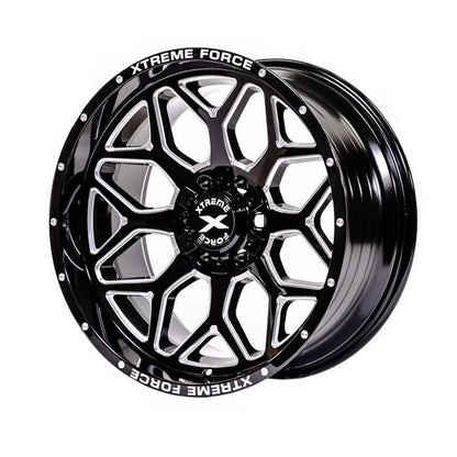 Xtreme Force XF-12 20x10 -25 6x139.7 (6x5.5)/6x135 Black and Milled