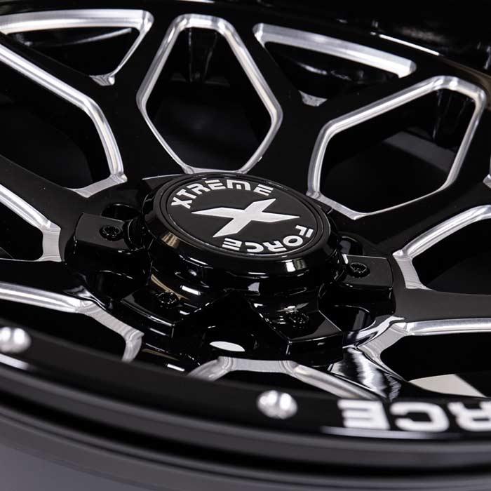 Xtreme Force XF-12 20x10 -25 6x139.7 (6x5.5)/6x135 Black and Milled