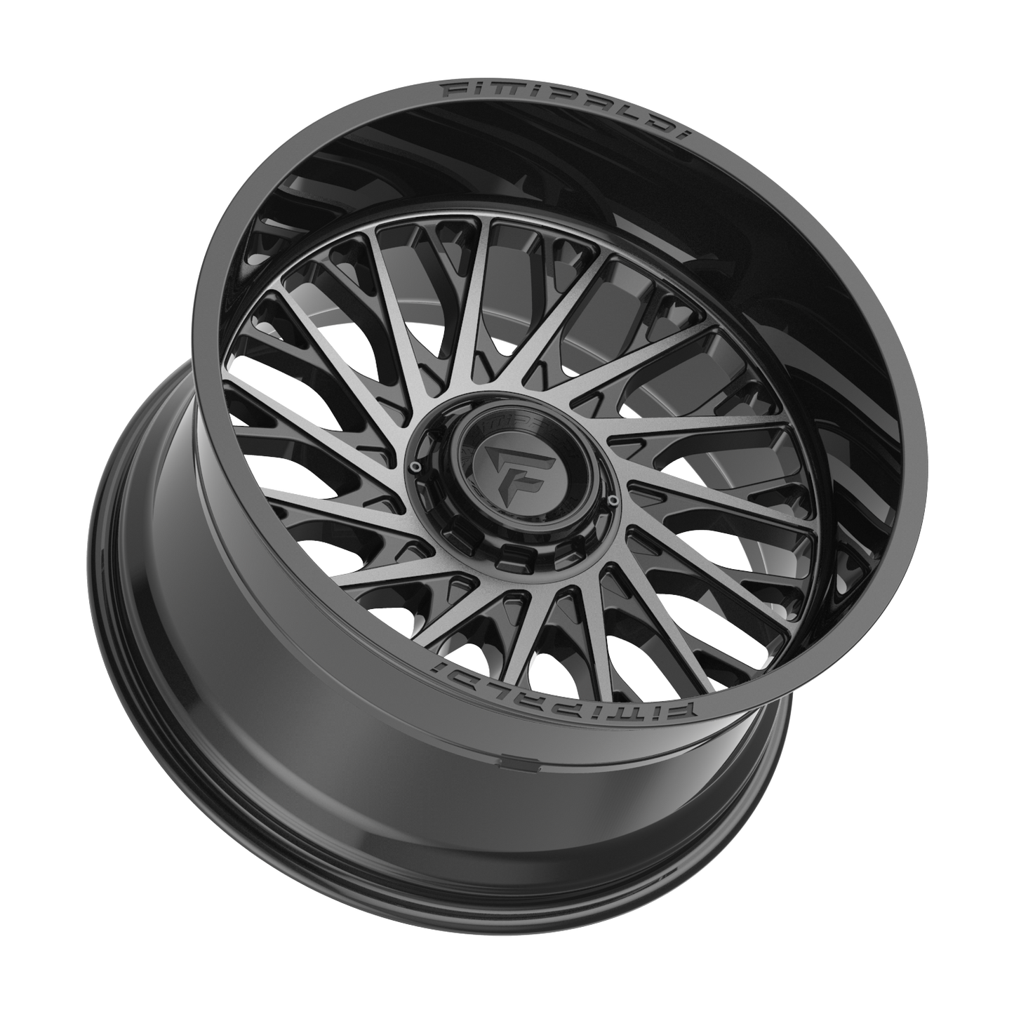 FITTIPALDI OFFROAD FA08MBDT 22X12, PCD 6X135/6X5.50, ET -44, CB 106.2-GLOSS BLACK MACHINED WITH DARK TINT