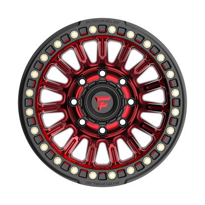 FITTIPALDI FB152R 17X9, PCD 8X6.50, ET -38, CB 125.2-METALLIC RED WITH RED TINT