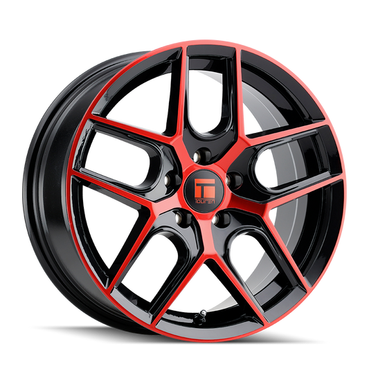 TOUREN TR79 3279 17X8 35MM 5-120 72.56MM GLOSS BLACK / RED TINT