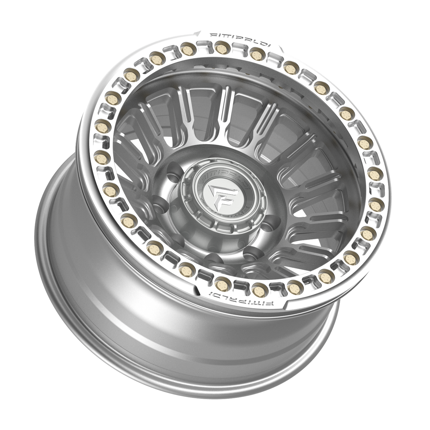 FITTIPALDI FB152M 17X9, PCD 8X6.50, ET -38, CB 125.2-MACHINED SILVER