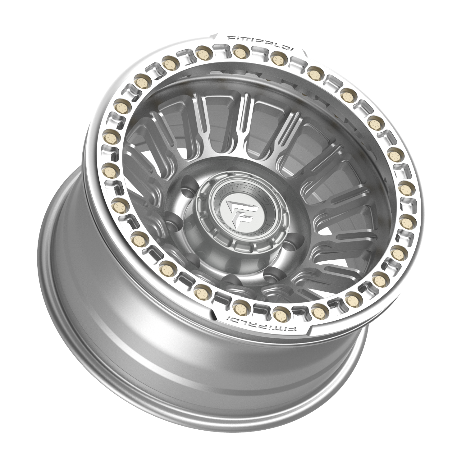 FITTIPALDI FB152M 17X9, PCD 8X6.50, ET -38, CB 125.2-MACHINED SILVER