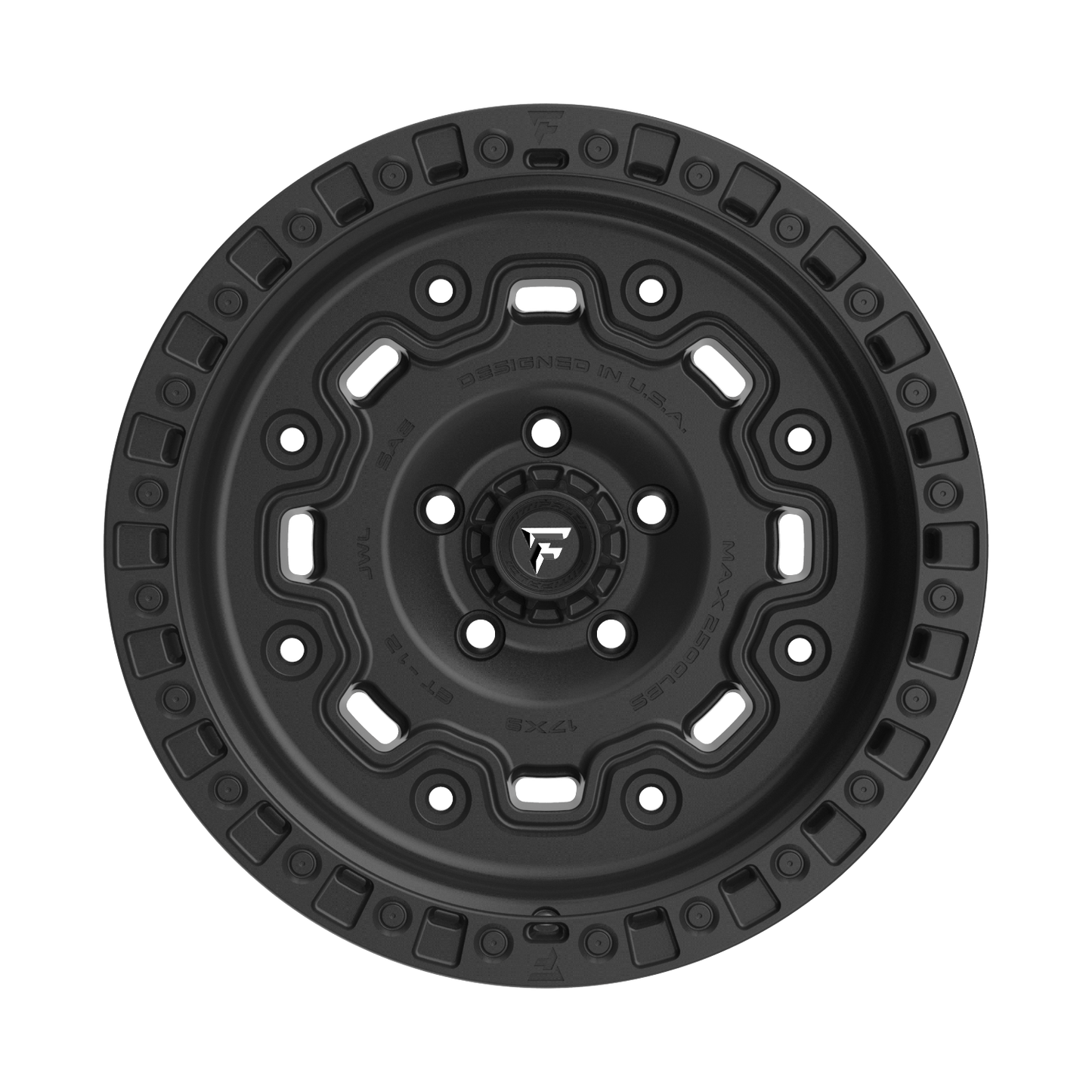 FITTIPALDI OFFROAD FT100SB 17X9, PCD 5X5.00, ET -12, CB 71.5-SATIN BLACK