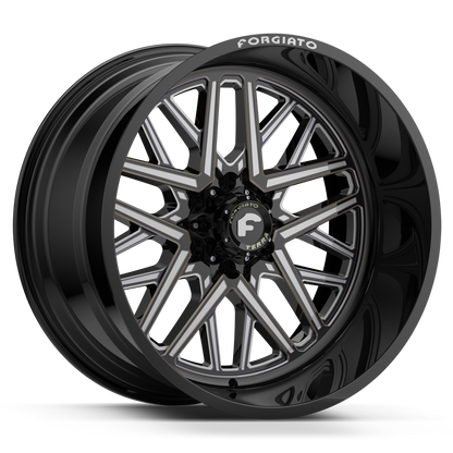 24x12 -44 6x139.7 Forgiato FLOW TERRA 003 Black Machined - Wheels | Rims