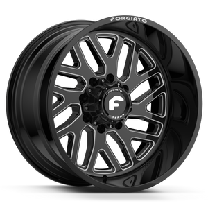 22x14 -76 FORGIATO FLOW TERRA 004 (Black/Machined) - Wheels | Rims