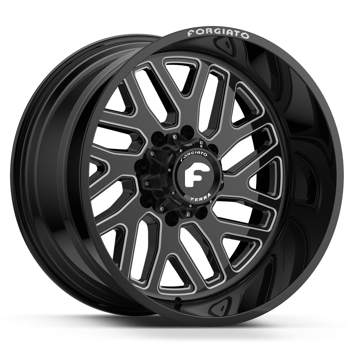 24x12 FLOW TERRA 004 (Black/Machined) - Wheels | Rims