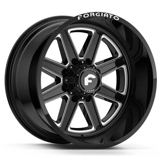 24x14 FLOW TERRA 006 (Black/Machined) - Wheels | Rims