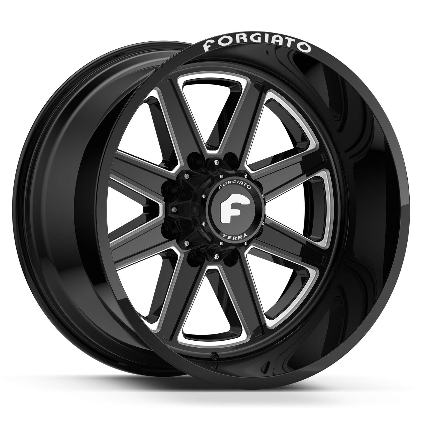 24x12 -44 FORGIATO FLOW TERRA 006 (Black/Machined) - Wheels | Rims