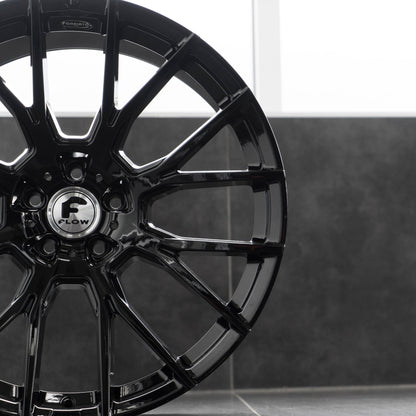 FORGIATO FLOW 001 20x9 +40 5x112 GLOSS BLACK - Wheels | Rims