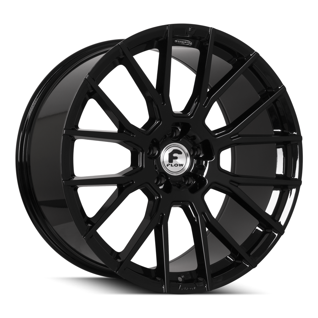 22x10.5 20 5x120 Forgiato Flow 001 Gloss Black - Wheels | Rims