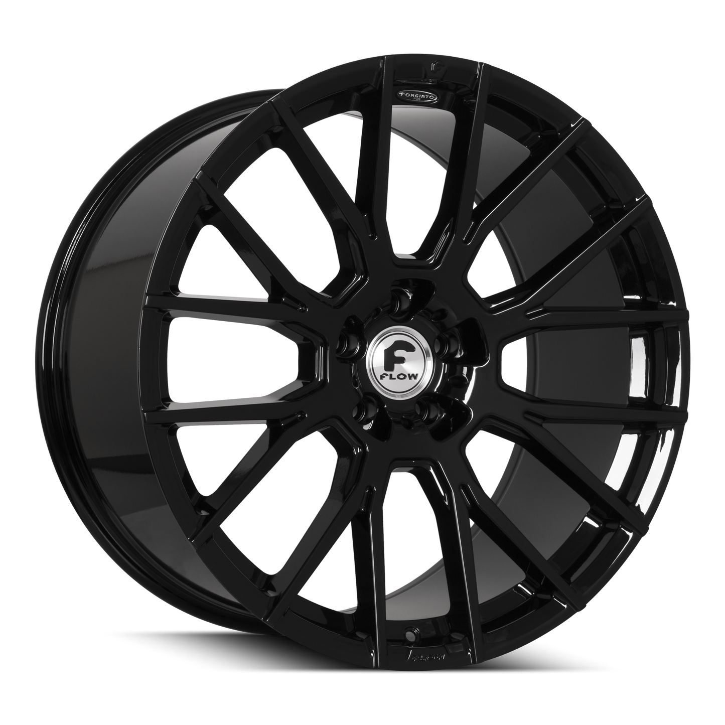24x9 10 5x115 Forgiato Flow 001 Gloss Black - Wheels | Rims