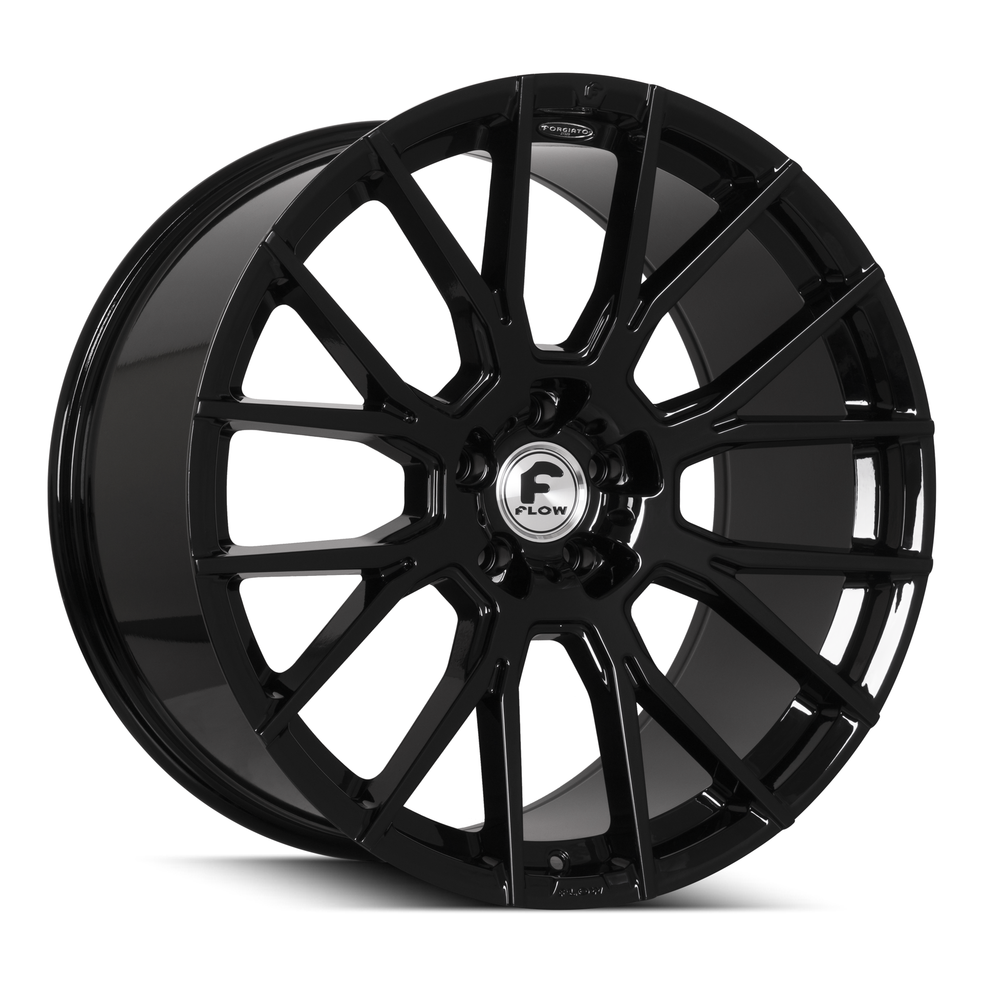 22x10.5 38 5x120 Forgiato Flow 001 Gloss Black - Wheels | Rims