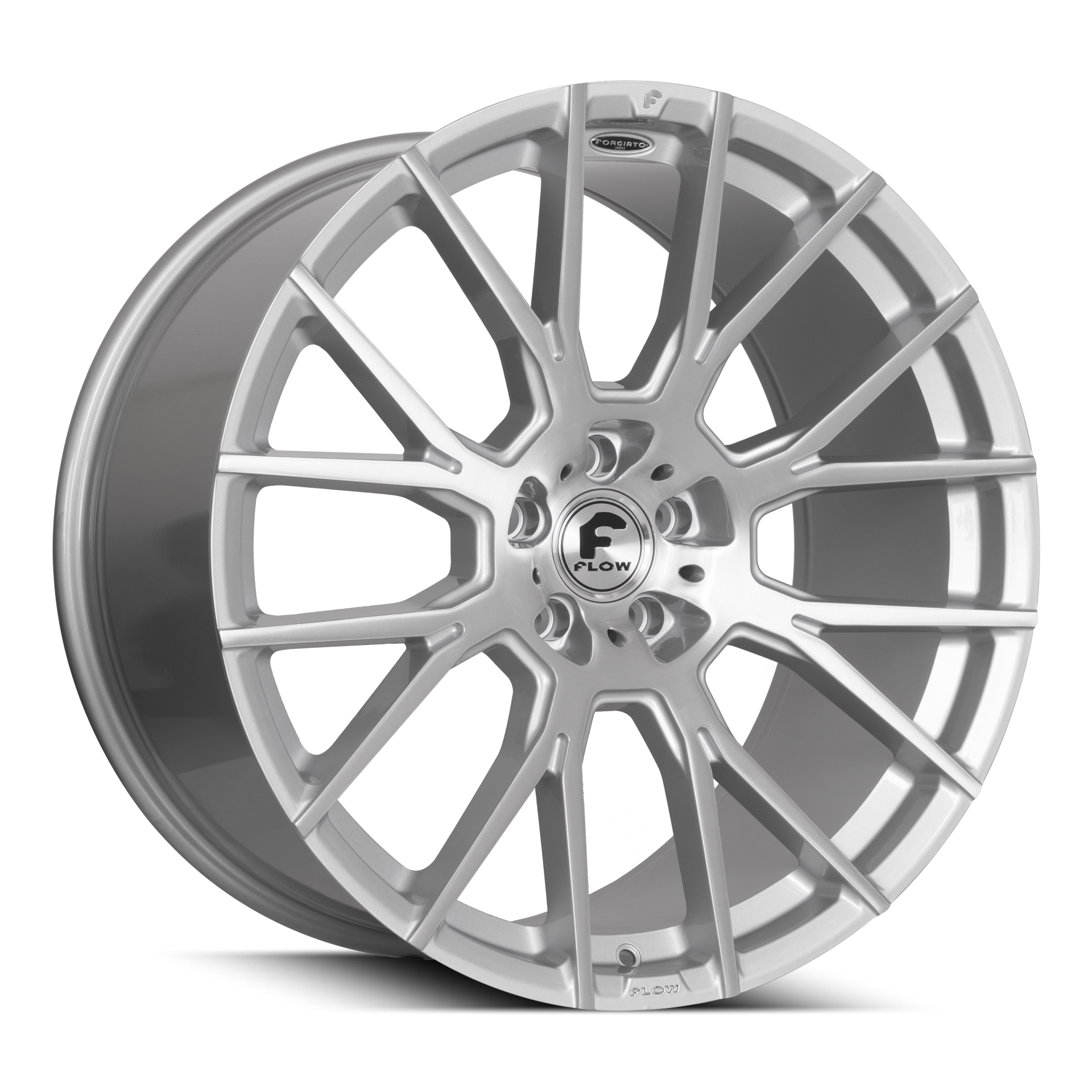 22x10.5 Forgiato Flow 001 (Silver/Machined) - Wheels | Rims