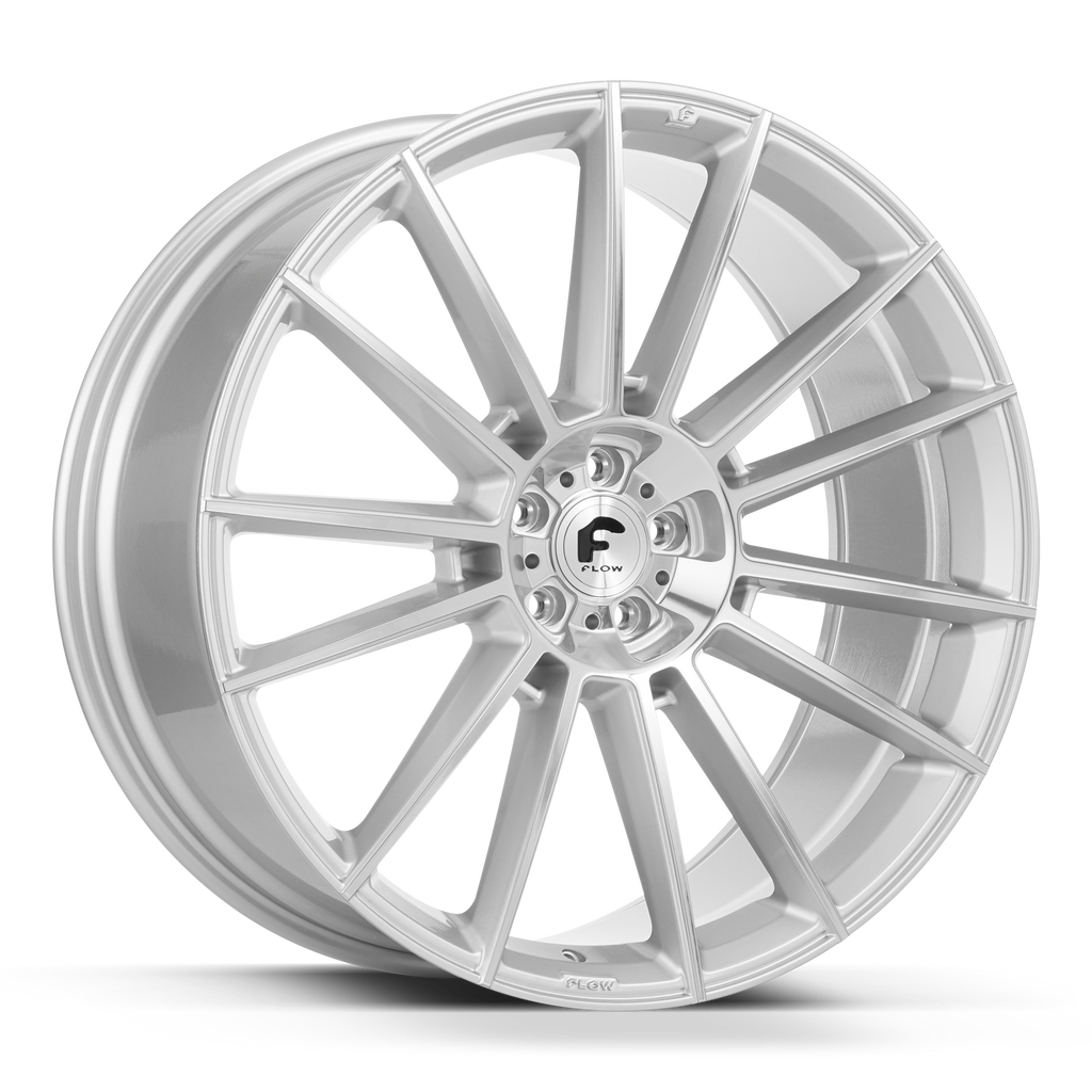 20x9 25 5x120 Forgiato Flow 002 Silver/Machined - Wheels | Rims