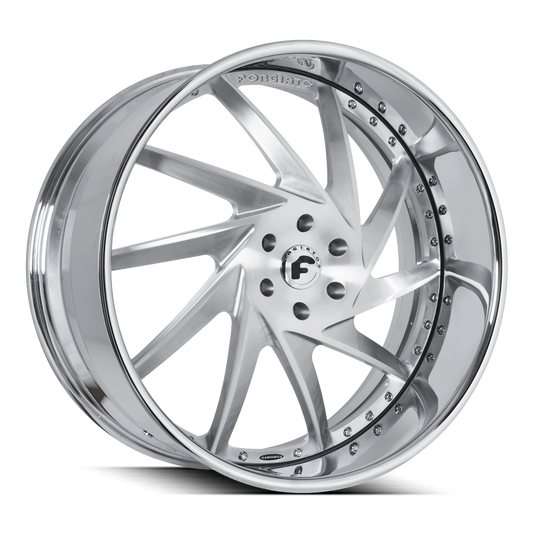 Forgiato Troppo-B 24x9-24x10 5x127 (5x5) Brushed Center Chrome Lip Chrome - Wheels | Rims