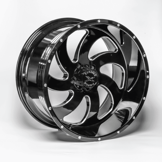 Xtreme Force XF-1 22x12 -44 8x170 Black and Millled