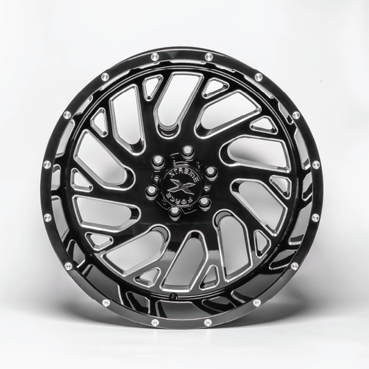 Xtreme Force XF-8 20x10 -19 5x127 (5x5) Black Milled
