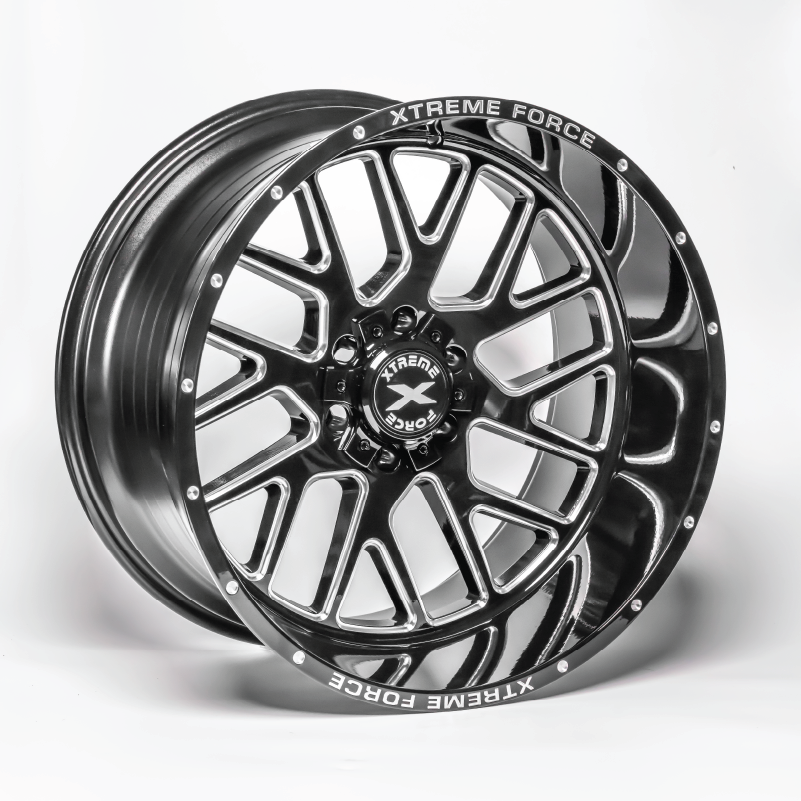 Xtreme Force XF-8 20x10 -19 5x127 (5x5) Black Milled