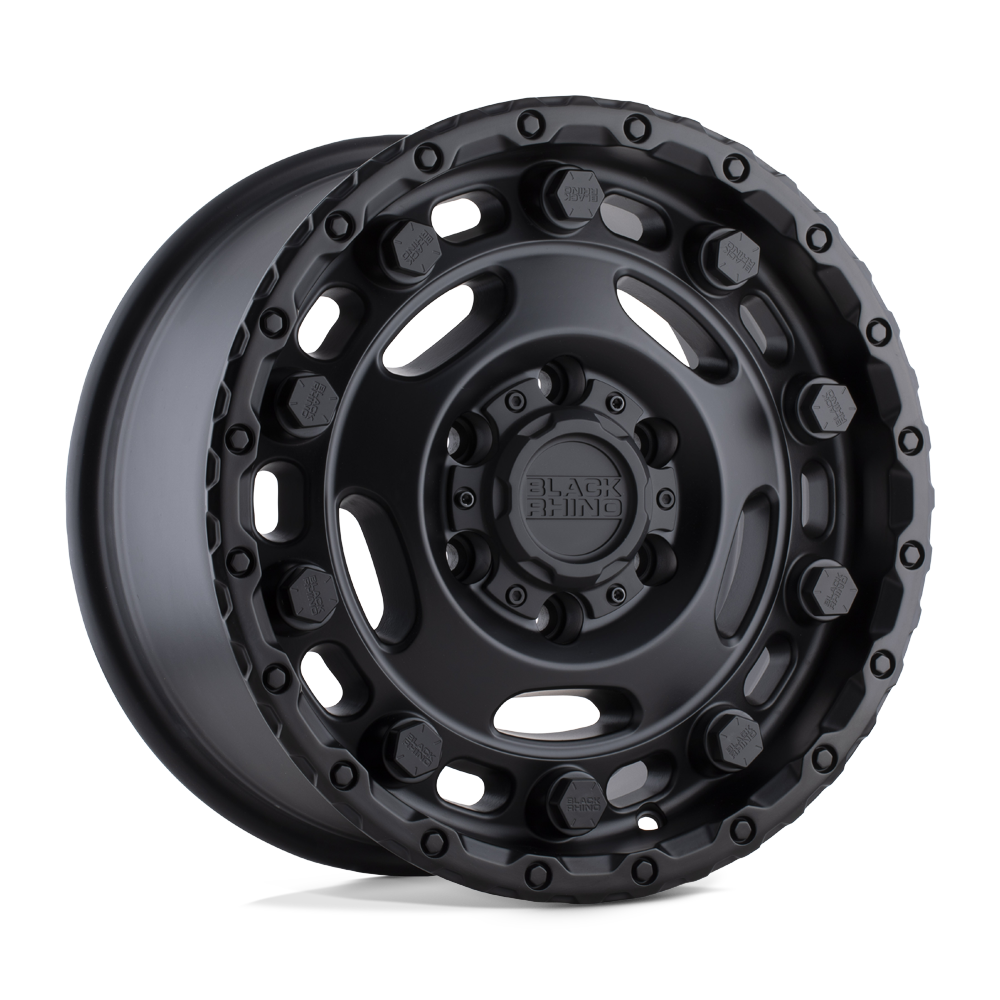 Black Rhino GLACIER 17X8 45 6X130 MATTE BLACK