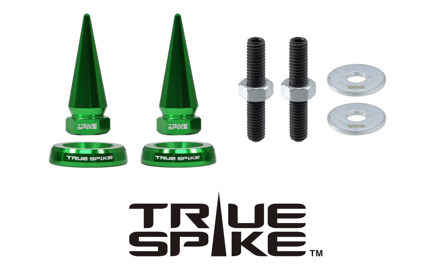 TRUE SPIKE License Plate Washer & Bullet Hardware Kit (4pc Set) LPH005/LPH006