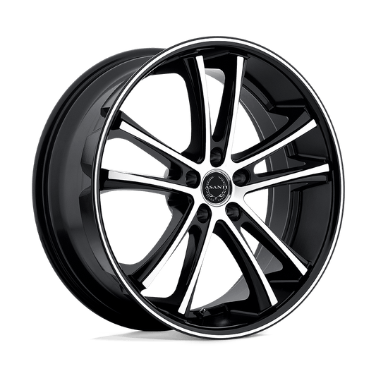 Asanti Black ABL-1 PEGASI 22X9 XX BLANK/BLANK Machined Face Black Lip