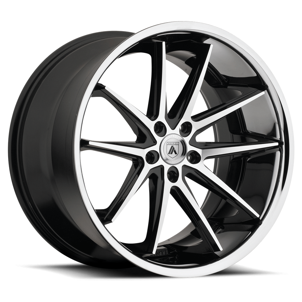 Asanti Black ABL-5 ALTAIR 22X9 32 5X120/5X4.72 Machined Face SS Lip