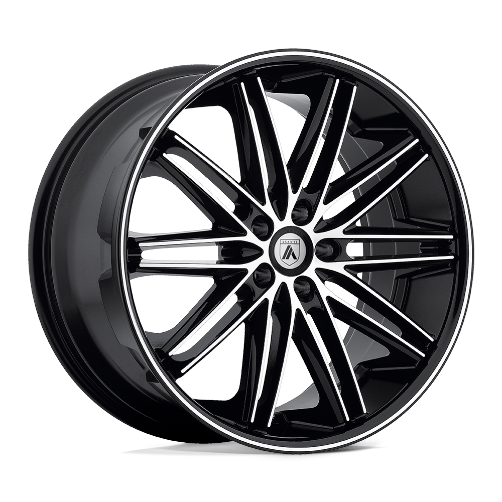 Asanti Black ABL-10 POLLUX 22X10 20 5X120/5X4.72 Machined Face Black Lip