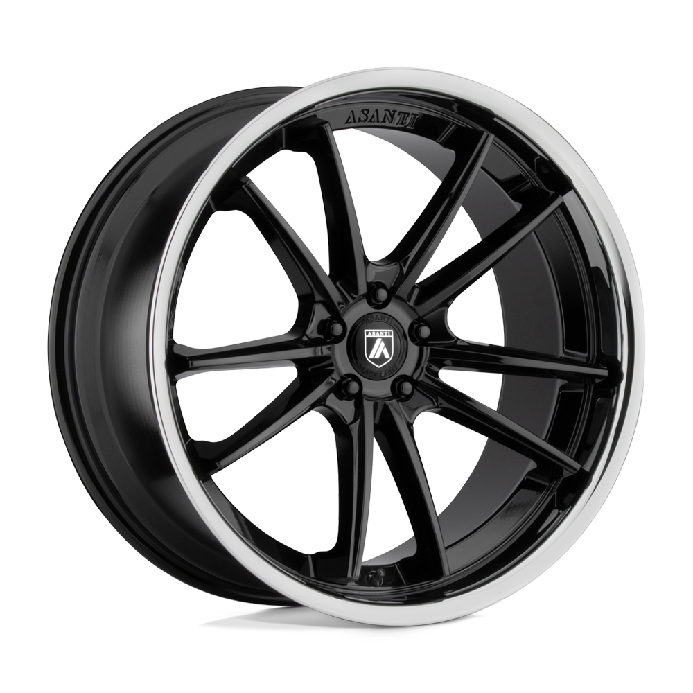 Asanti Black ABL-23 SIGMA 22x10.5 35 BLANK/BLANK Gloss Black Chrome Lip