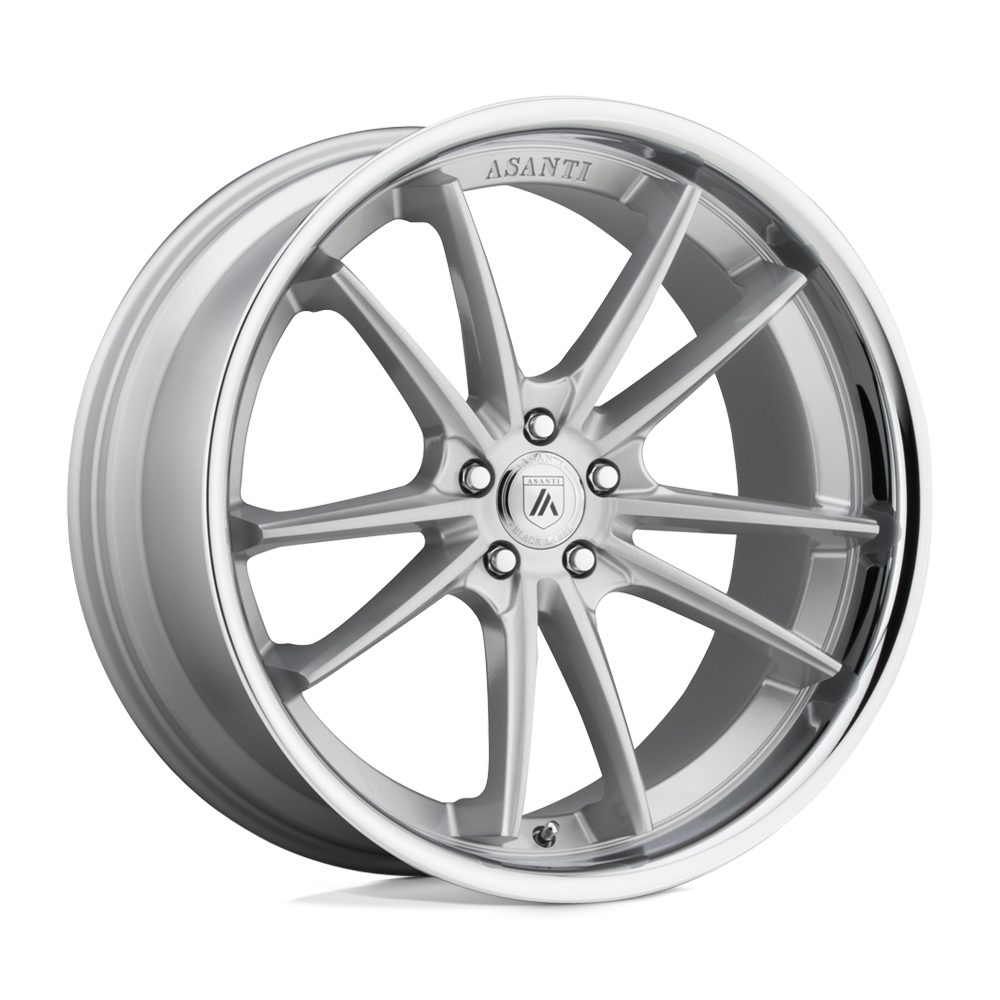 Asanti Black ABL-23 SIGMA 20x10.5 38 BLANK/BLANK Brushed Silver Chrome Lip