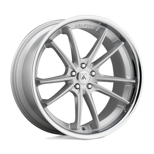 Asanti Black ABL-23 SIGMA 24x9 15 BLANK/BLANK Brushed Silver Chrome Lip