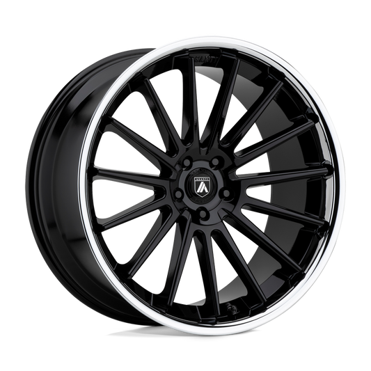 Asanti Black ABL-24 BETA 22x9 32 BLANK/BLANK Gloss Black Chrome Lip