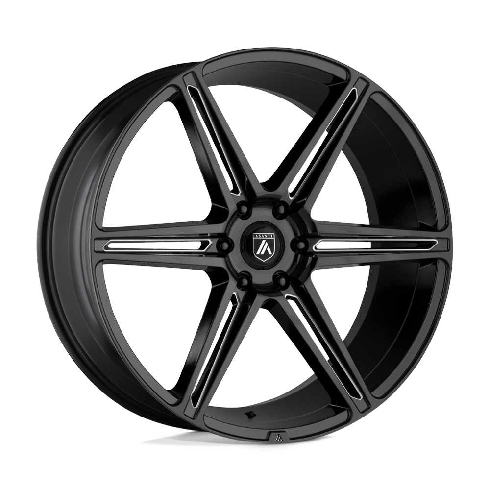 Asanti Black ABL-25 ALPHA 6 24x10 30 6x139.7/6x5.5 Gloss Black Milled