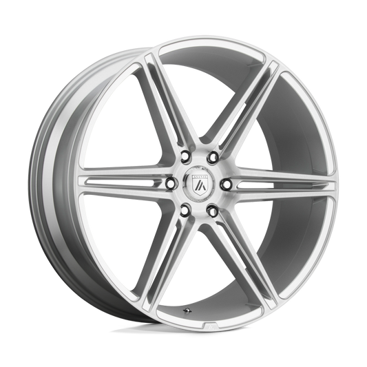 Asanti Black ABL-25 ALPHA 6 24x10 30 6x135/6X5.3 Brushed Silver