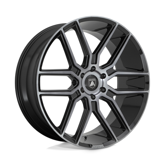 Asanti Black ABL-28 BARON 24x10 15 6x139.7/6x5.5 Gloss Black With Gray Tint