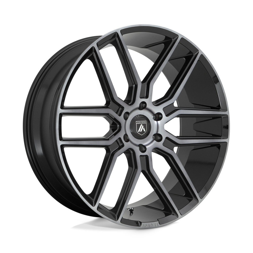 Asanti Black ABL-28 BARON 24x10 30 6x135/6X5.3 Gloss Black With Gray Tint