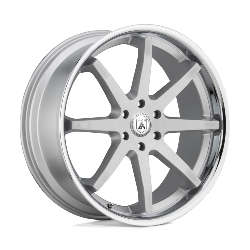Asanti Black ABL-32 KAISER 20x9 30 5x114.3/5x4.5 Brushed Silver Chrome Lip
