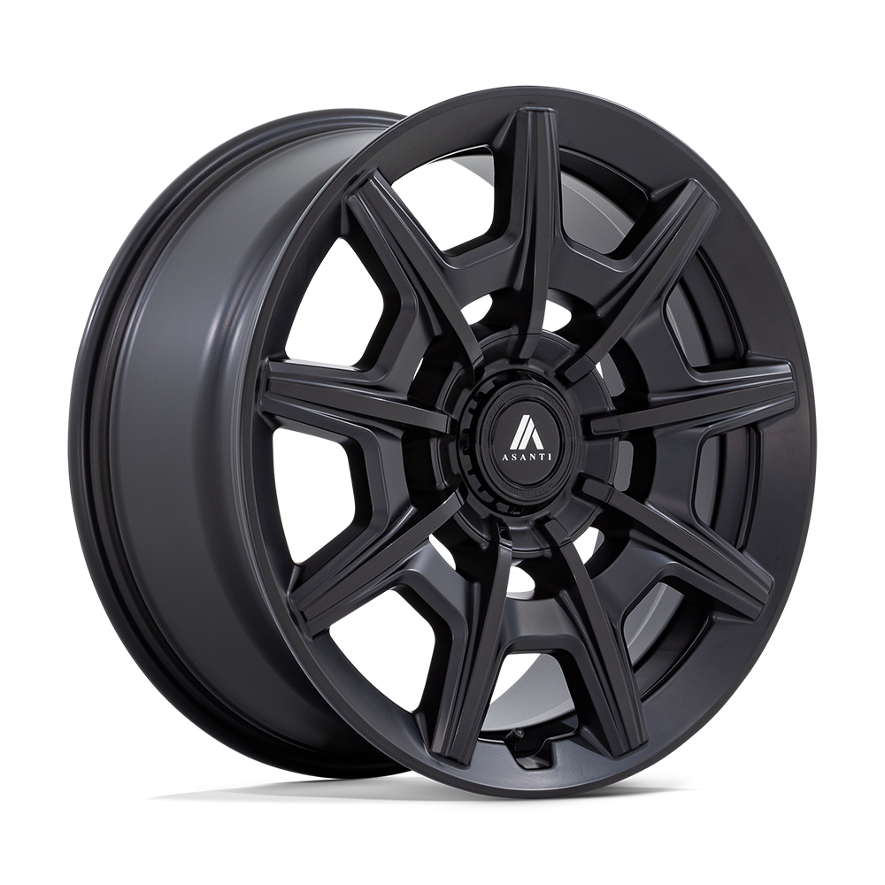 ASANTI BLACK ABL-41 ESQUIRE 20X10.5 18 BLANK SATIN BLACK WITH GLOSS BLACK FACE