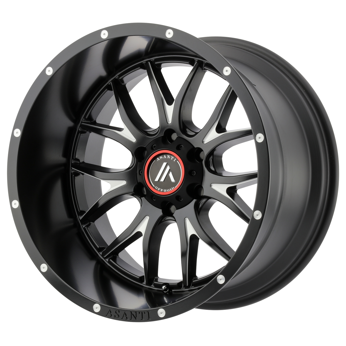 Asanti Off Road AB807 CARBINE 20X12 -44 8X180/8X7.1 Satin Black Milled