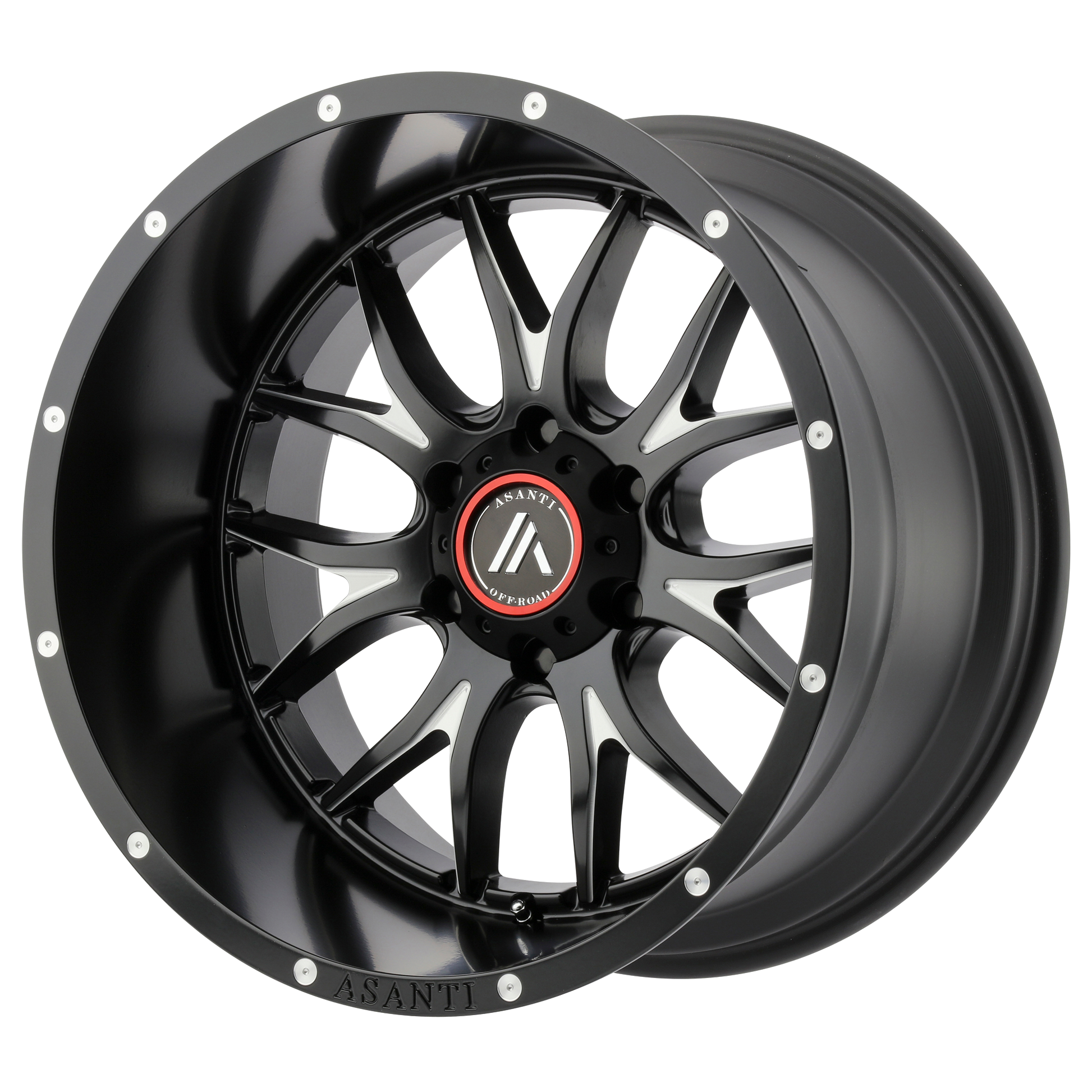 Asanti Off Road AB807 CARBINE 20X12 -44 8X165.1/8X6.5 Satin Black Milled