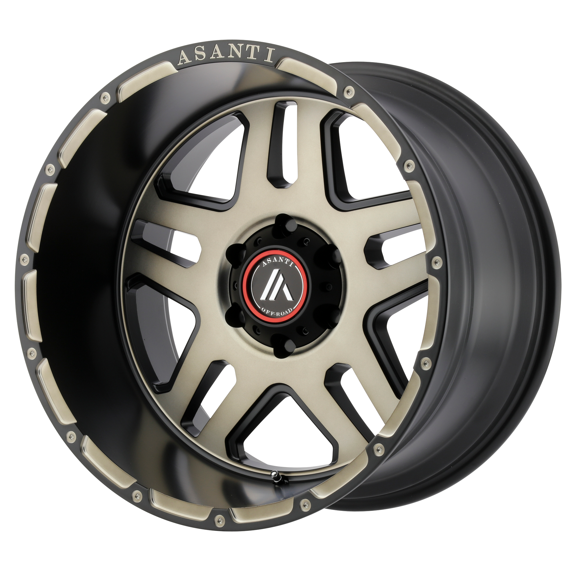 Asanti Off Road AB809 ENFORCER 20X9 18 5X139.7/5X5.5 Matte Black Machined Tint